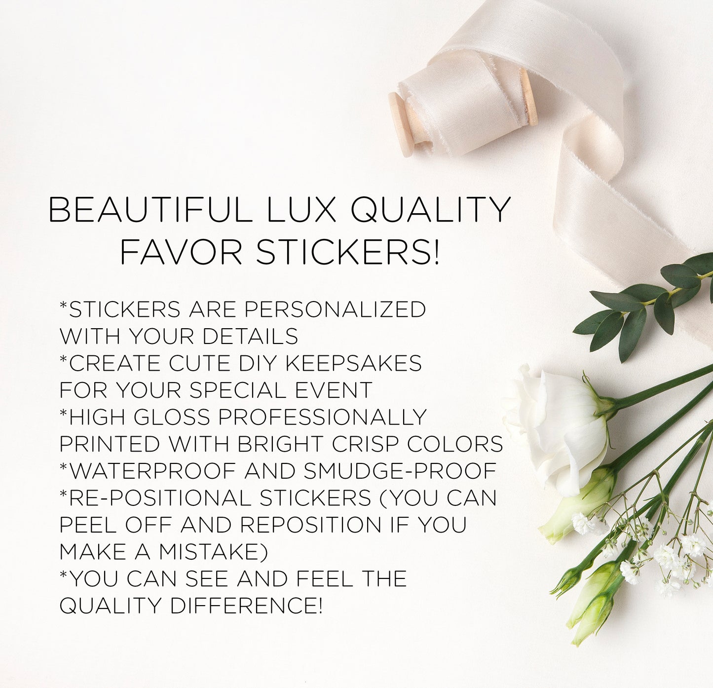 A Sweet Thank You Wedding Favour Thank You Stickers (HO)