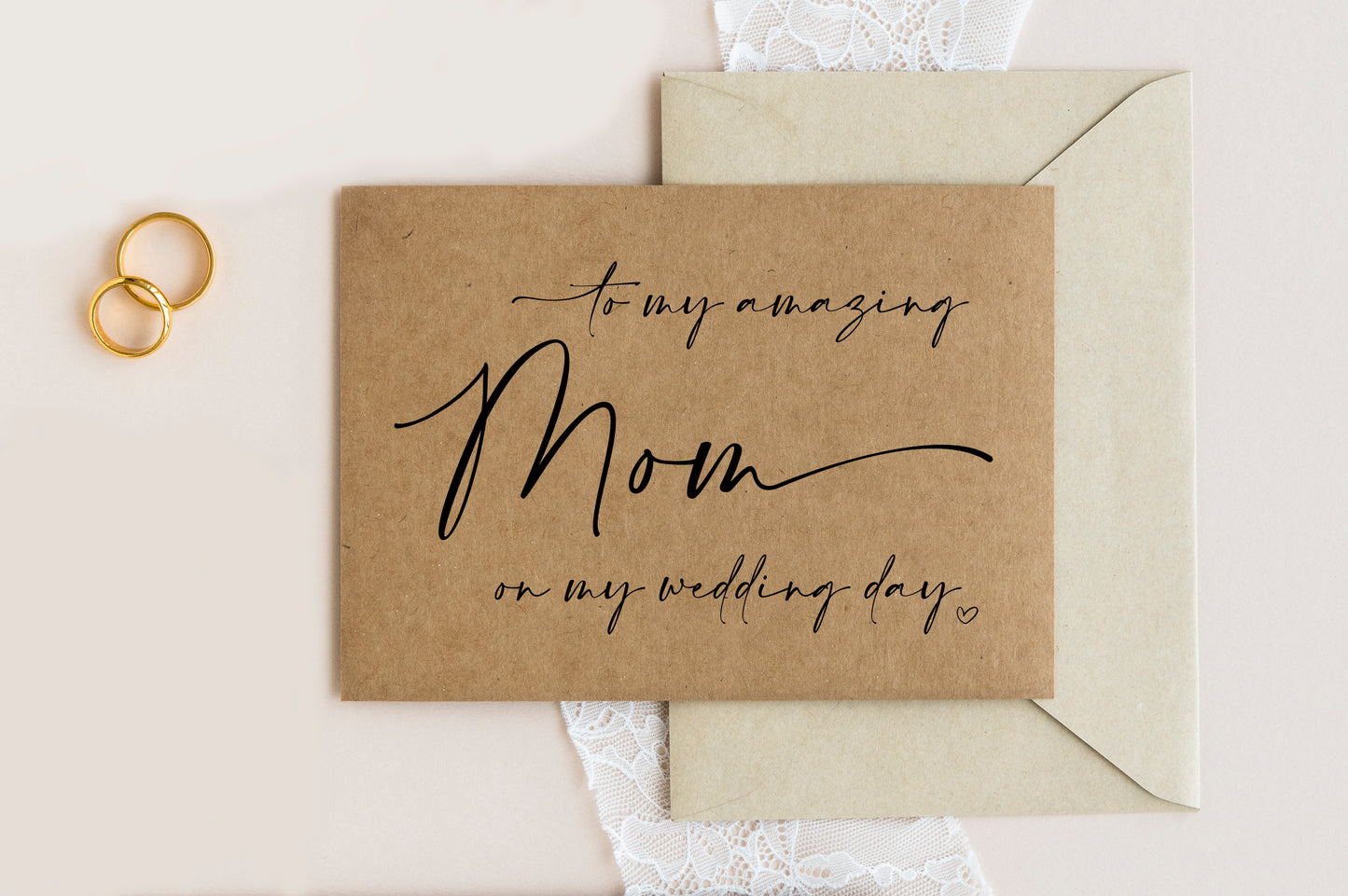 To My Mum on My Wedding Day Card (Ama)