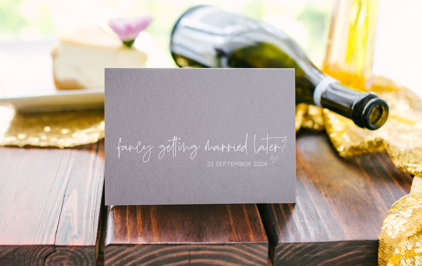 Fancy Getting Married Later Wedding Day Card (Bould)