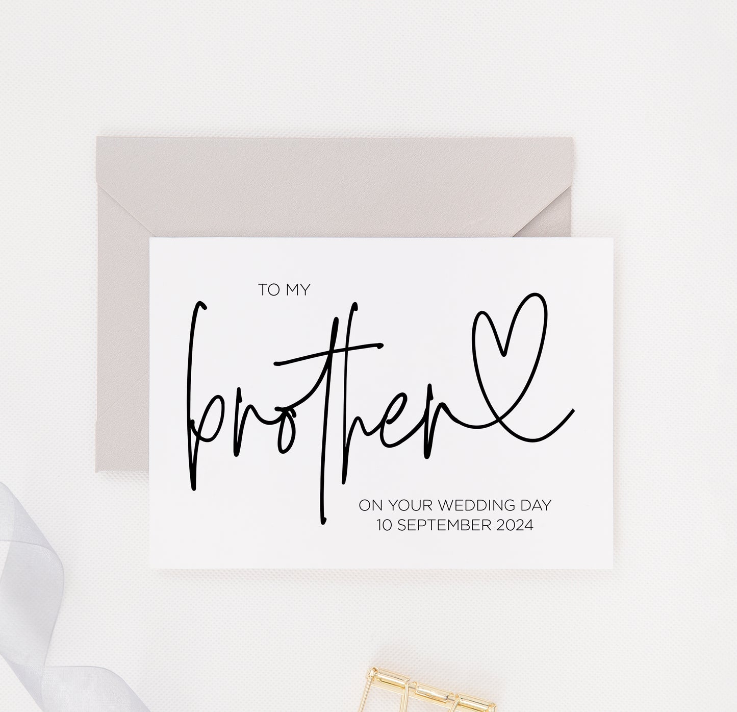 To My Brother on Your Wedding Day Card (Bould)