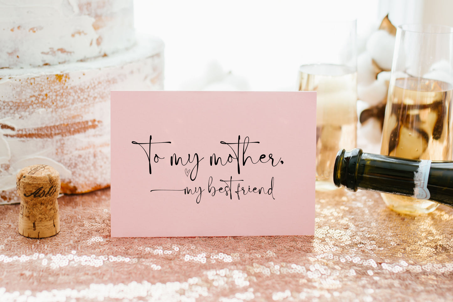 To My Mother on My Wedding Day Card (Blast)