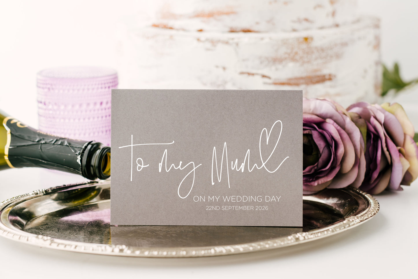 To My Mum on My Wedding Day Card (Bould)