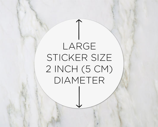 Spread the Love Wedding Favour Thank You Stickers (Ama)