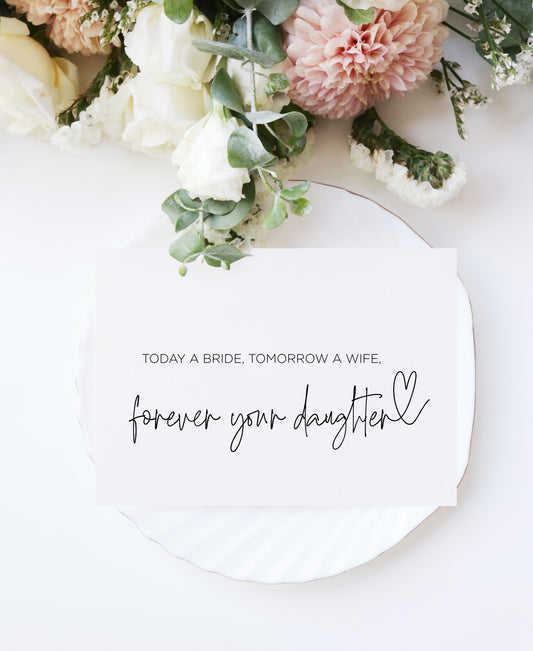 Forever Your Daughter Wedding Day Card (Bould)