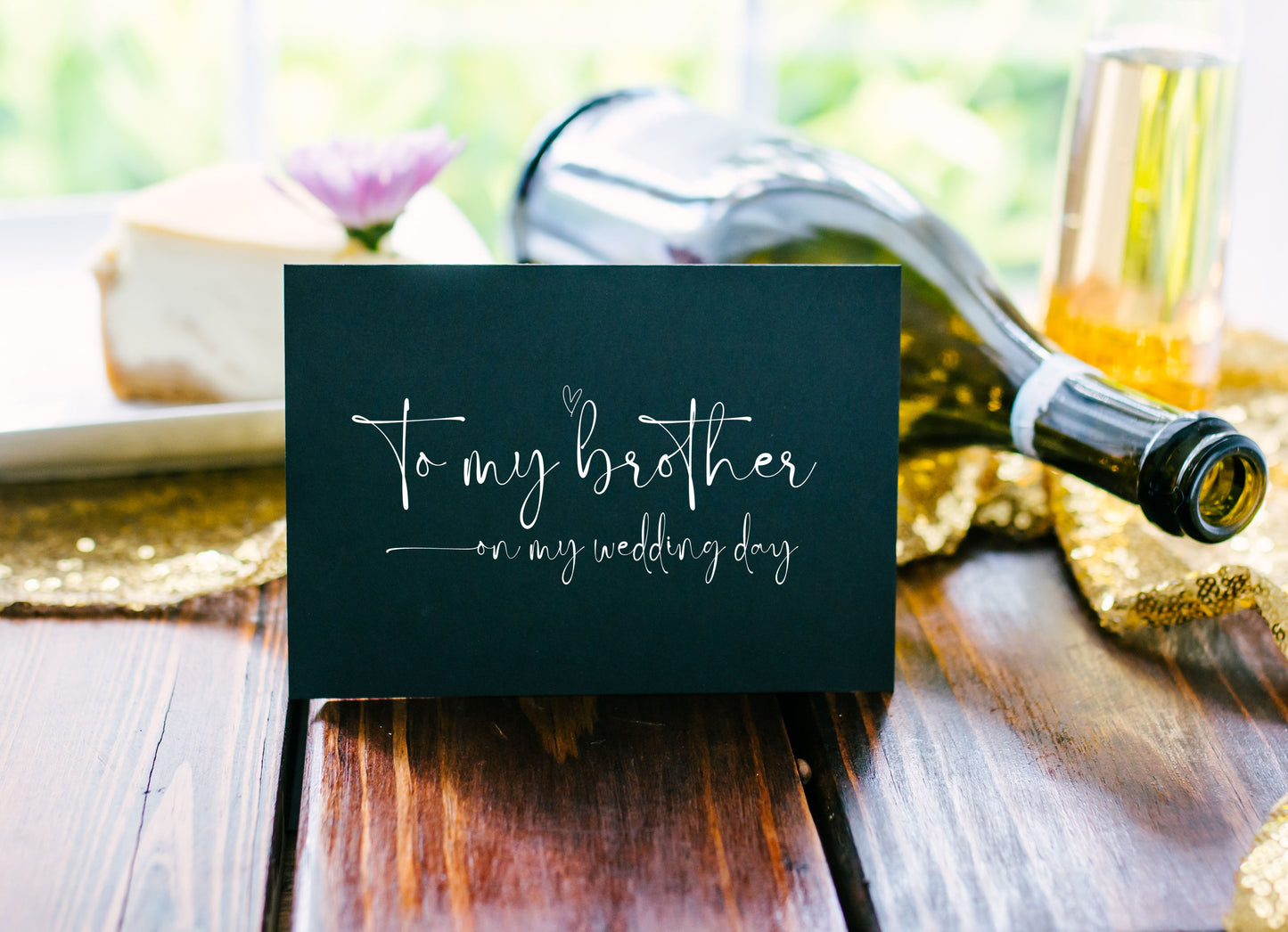 To My Brother On My Wedding Day Card (Blast)