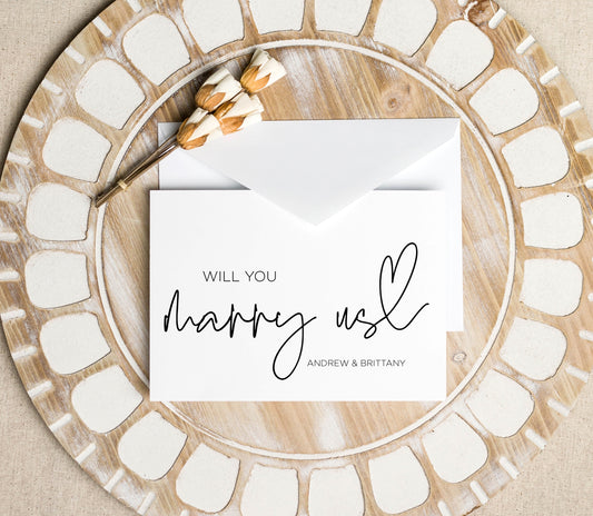 Thank You For Marrying Us Wedding Day Card (Bould)